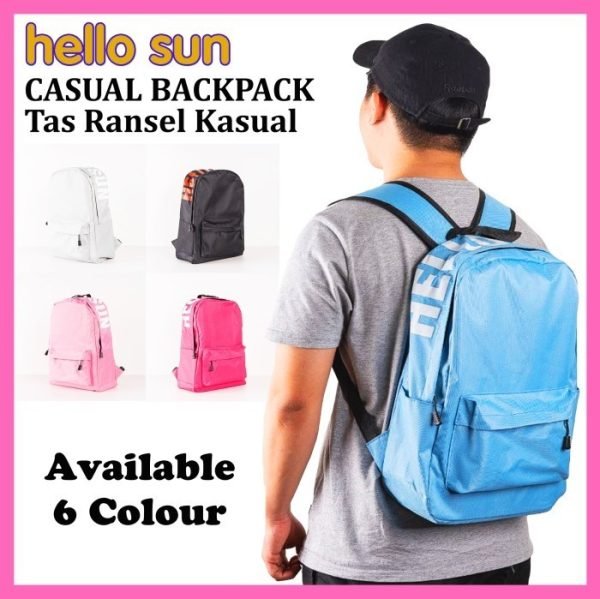 Tas Ransel Backpack Sekolah Kuliah Kerja Olahraga Laptop Pria Wanita