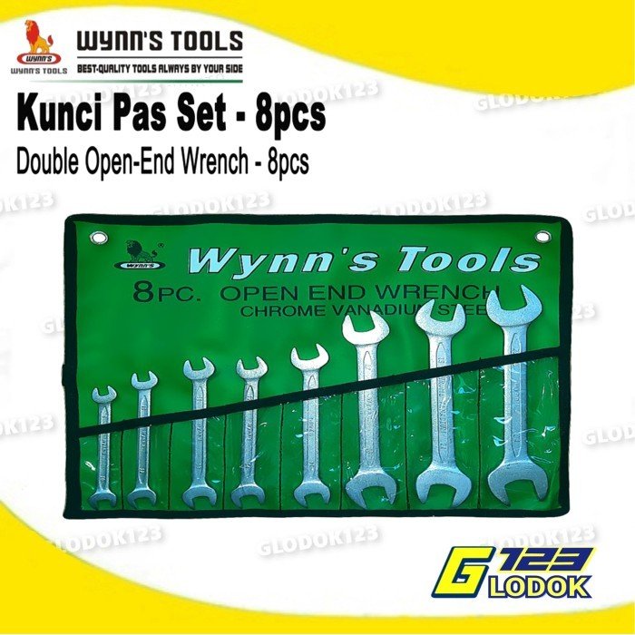 Kunci Pas Set Open End Wrench Chrome Vanadium CRV Top Quality Original