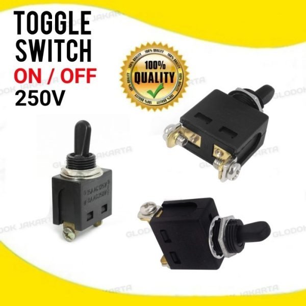 Saklar Toggle Switch ON OFF 250V 2 Pin 3001 - 5pc