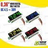 Digital Voltmeter Mini 0.36" DC 4.5-30V Volt Meter 2 Kabel Tanpa Frame