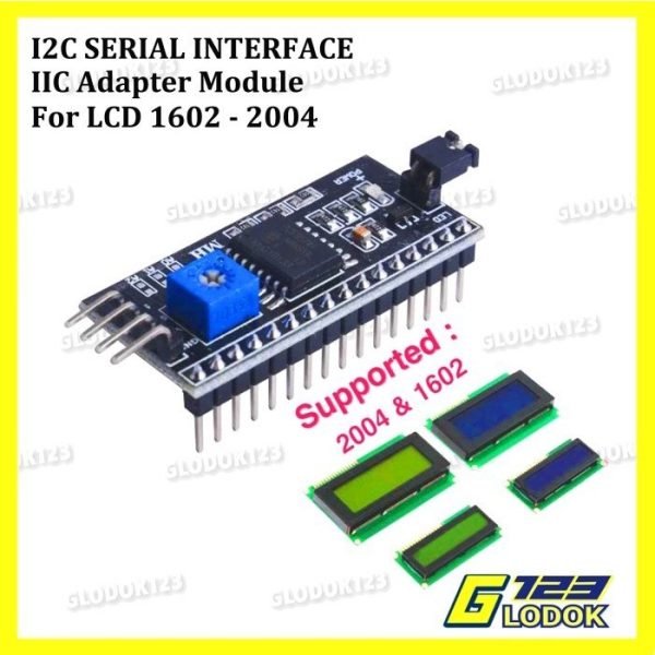 IIC I2C Serial Interface For LCD 1602 to 2004 Backpack Board Arduino