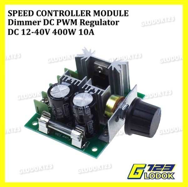 DC Motor Speed Controller 400W 12V 24V 36V 10A Adjustable PWM Module