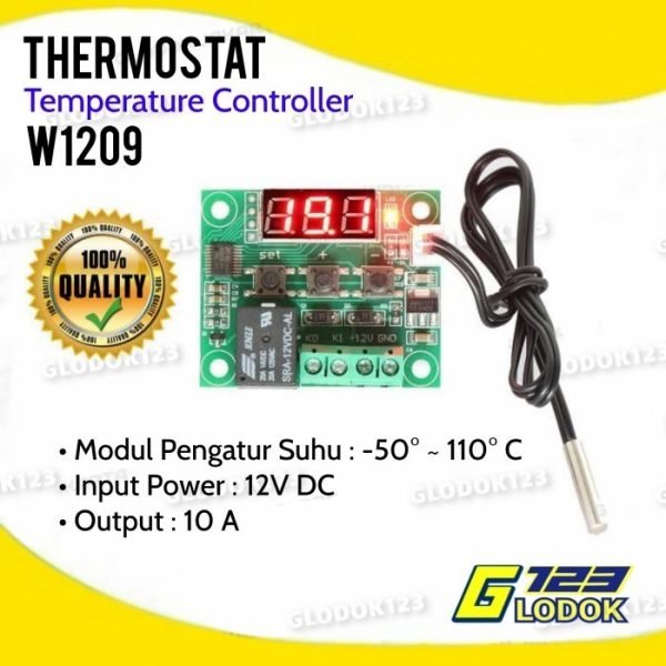 Thermostat Temperature Controller 12V DC Digital Termostat W1209