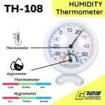 TH108 Analog Thermometer Termometer Hygrometer Higrometer Humidty Anymeter Indoor Alat Ukur Suhu Lembab Ruangan TH-108