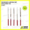 Alat Pisau Kikir Mini Diamond Needle Files Carving Mainan Figure Anime