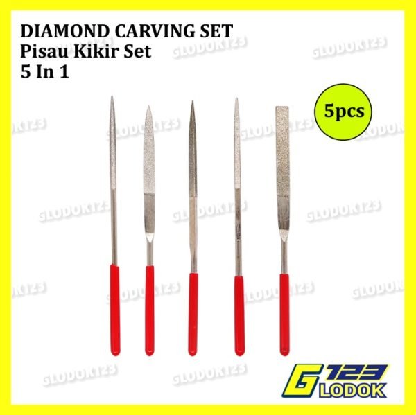 Alat Pisau Kikir Mini Diamond Needle Files Carving Mainan Figure Anime