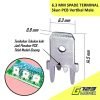 Skun PCB 6.3 MM Male Cowok Spade Lug Connector Konektor Terminal Cucuk Jantan Gepeng Tancap-50pc