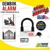 LOCK ALARM Gembok Baja Alarm Anti Maling Pengaman ORIGINAL USA