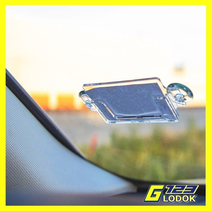 Car Card Holder Winshield Permit tempat Kartu Akses Warga Kaca Mobil