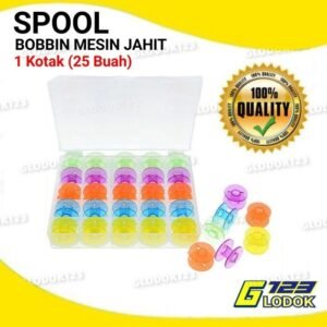 Bobbins / Spool / Bobbin Plastik Warna Warni Mesin jahit Portable