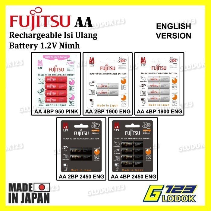 Baterai Cas Batre isi ulang AA A2 Mainan Tamiya Remote Original Japan