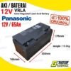 Aki 12V 65Ah Panasonic Original GP VRLA Accu Baterai UPS Mobil Motor