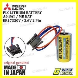 Battery Baterai Lithium Mitsubishi PLC ER17330 A6BAT MR-BAT 3.6V Ori