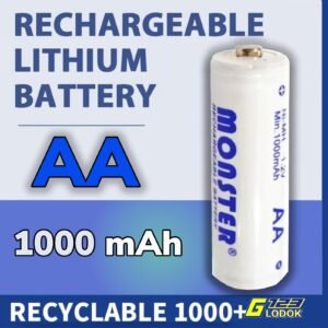 Batre Baterai AA 1000mAh Rechargeable 1.2V MONSTER