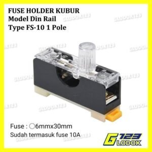 Fuse Holder/Fuse Kubur Din Rel FS-10