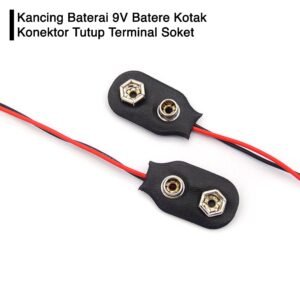Kancing Baterai 9V Batere Kotak Konektor Tutup Terminal Soket Batre