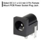 Soket DC 2.1 x 5.5 mm 3 Pin Female Mount PCB Power Socket Plug In Jack