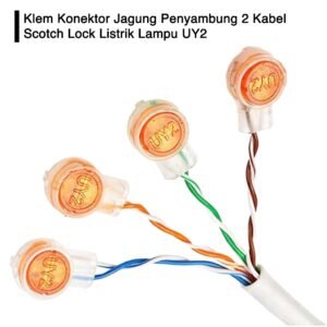 Klem Konektor Jagung Penyambung 2 Kabel Scotch Lock Listrik Lampu UY2
