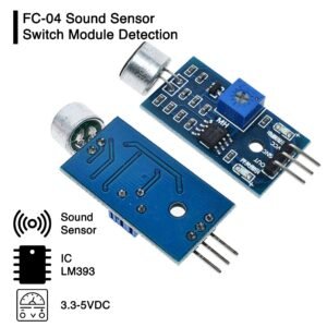 FC-04 FC04 Sound Voice Whistle Activated Switch Module Detection Sensor Mendeteksi Suara Siulan Modul