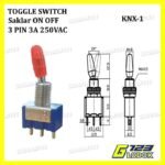 Saklar Switch Toggle Togle Tombol ON ON 3P Pin Kaki 3A 250VAC KNX-1