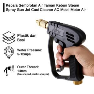 Kepala Semprotan Air Taman Kebun Steam Spray Gun Jet Cuci Cleaner AC Mobil Motor Air Pendek