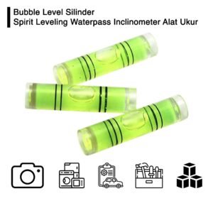 Bubble Level Silinder Spirit Leveling Waterpass Inclinometer Alat Ukur