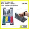 Mata Bor Set Besi Kayu Tembok Keramik Kaca Beton Obeng Fisher DR 300