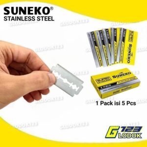 Silet Pisau Isi Ulang Besi Stainless Anti Karat Cukur Kumis Jenggot