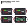 Display Volt Meter Battery Accu Level Indicator LED Dual USB Charger 5V 2A Indikator Level Kapasitas Baterai Aki DC Pengukur Tegangan Baterai Mobil Motor Panel DIY Modul Power Bank Portabl
